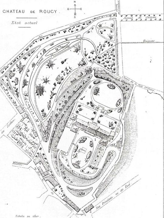 Plan Parc du château de Roucy